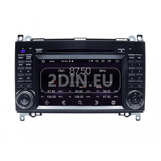 MERCEDES W169, W245, VIANO, VITO - МУЛТИМЕДИЯ / Навигация android 16 CPU: 8-CORE DVD + DSP + CarPlay + SIM